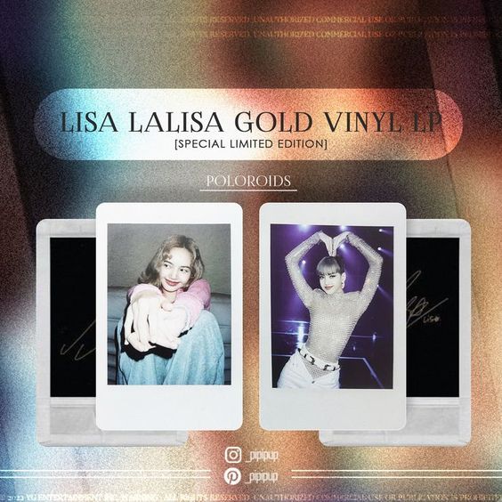 BLACKPINK | LISA LALISA GOLD VINYL LP - Bộ ảnh thần tượng chính hãng