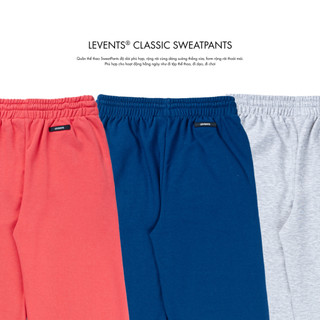 Quần dài Levents Classic Sweatpants Chất Nỉ Dày Dặn Unisex Straight Fit