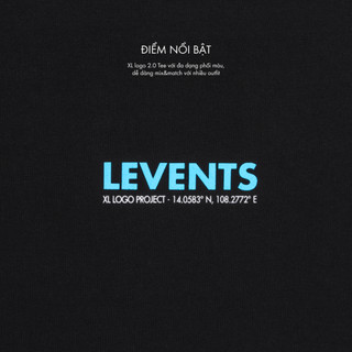 Áo Thun Levents XL Logo 2.0 Tee 100% Cotton Unisex T-shirt Oversized