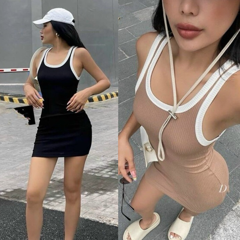 ĐẦM BODY VIỀN THUN GÂN CO GIẢN