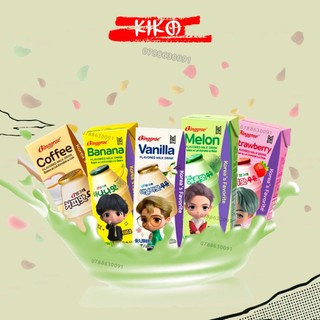 Sữa Binggrae Hàn Quốc hộp LẺ vị Dưa lưới - Chuối - Vani - Coffee - Dâu