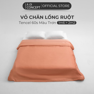 Vỏ Mền Lồng Ruột Lụa Tencel Kích Thước 1m6 Đến 2m4 Hàn Quốc Cao Cấp Màu Trơn Nhiều Màu Mềm Mịn Thoáng Mát