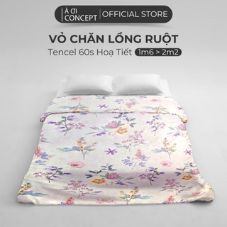 Vỏ Mền Lồng Ruột Lụa Tencel Kích Thước 1m6 Đến 2m4 Hàn Quốc Cao Cấp Hoa Văn Nhiều Màu Mềm Mịn Thoáng Mát