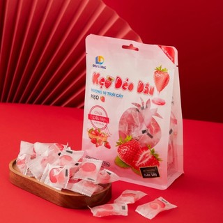 Túi 300g kẹo dẻo dâu bi bóc vỏ hương vị trái cây đại long