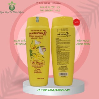  Dầu gội dược liệu thái dương 7 gold hoa phong lan chai 200ml dành cho mọi loại tóc giúp tóc bềnh bềnh óng ả 