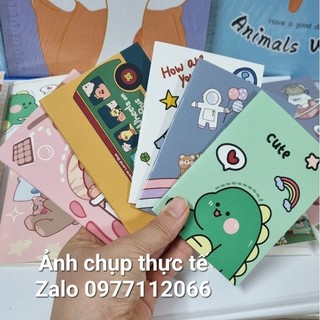 Sổ Tay Mini Họa Tiết Hoạt Hình _Quà tặng đồ dùng học sinh