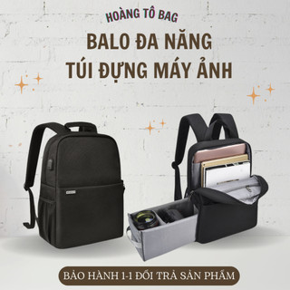 Balo đa năng máy ảnh du lịch hãng Caden hai ngăn tiện dụng chống sốc chống nước
