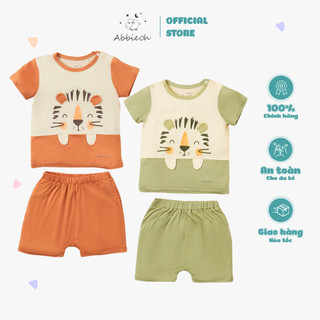 Bộ quần áo cộc tay bé trai ABBIEOH chất liệu cotton hình con vật cho bé 0-3 tuổi BO603 BO614