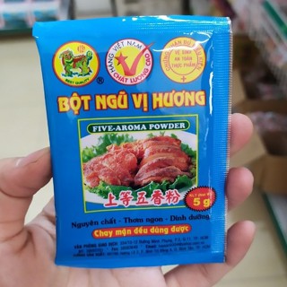 COMBO 50 GÓI BỘT NGŨ VỊ HƯƠNG HẬU SANH - chay, mặn đều dùng được ( gói 5gr )