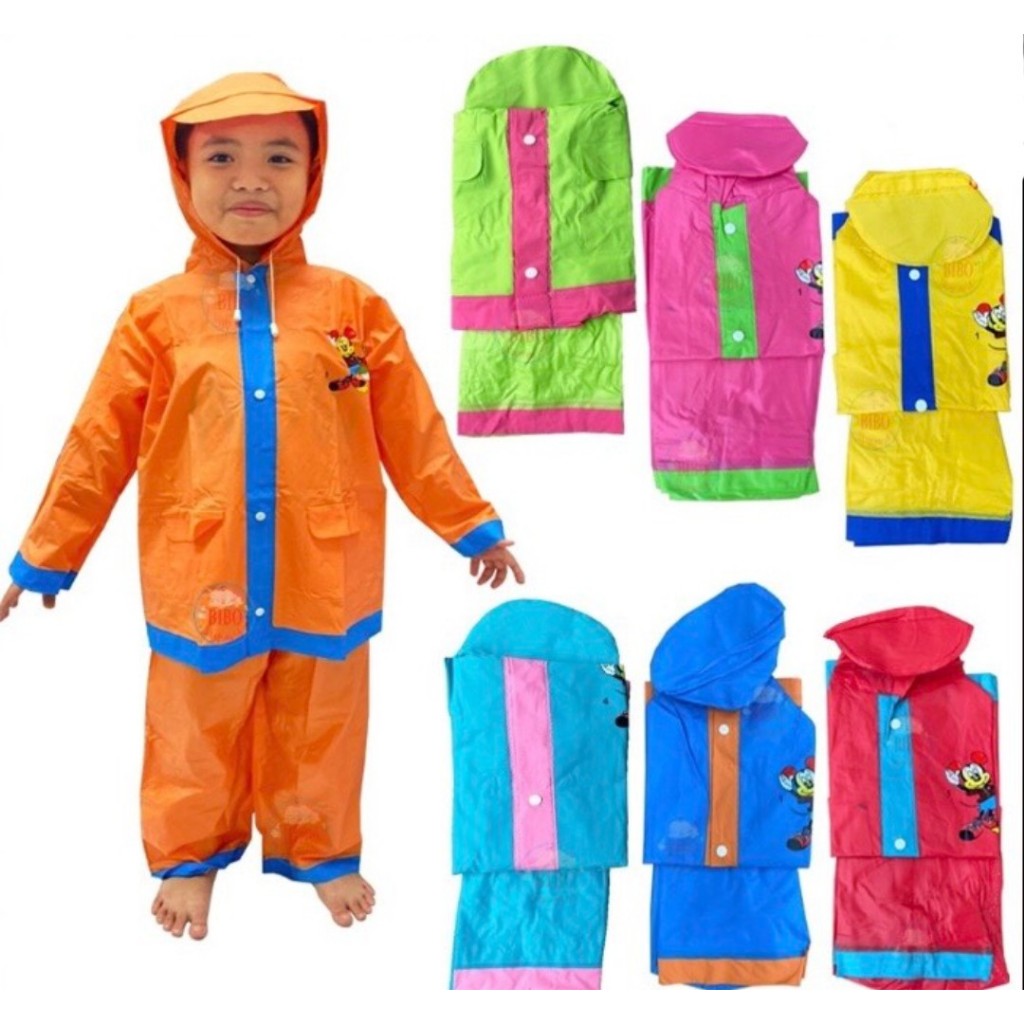 Áo Mưa Bộ Cho Bé Akuba Xuất Nhật Hình Thú Vui Nhộn Size 2/3/4