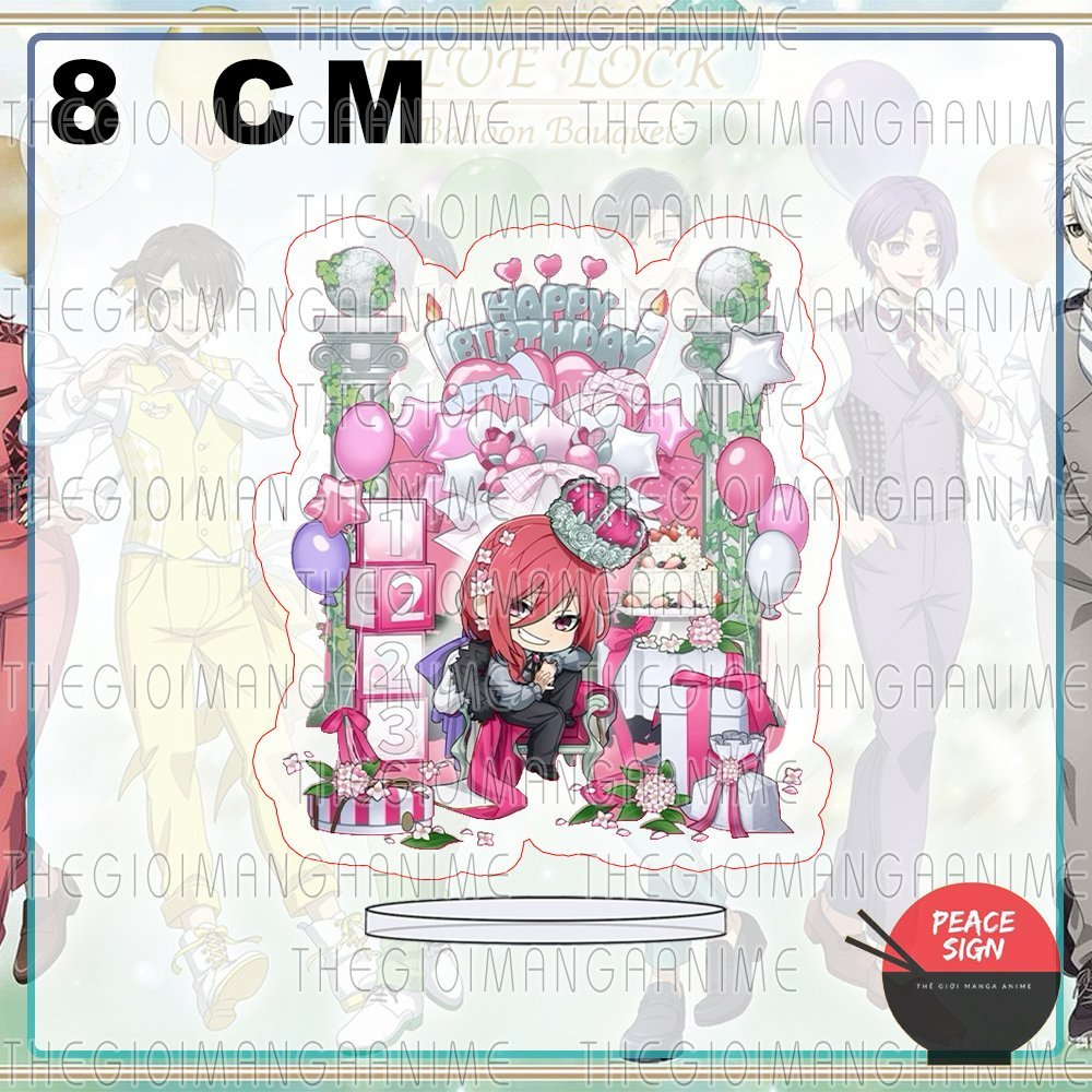 MÔ HÌNH Standee mini BLUE LOCK ver SINH NHẬT chibi mica acrylic anime trang trí xinh xắn dễ thương