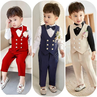 Siêu phẩm bộ công tử, VEST gile 5 chi tiết bé trai