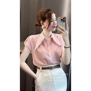ÁO SƠ MI GU KẺ CỔ NHỌN 2 LỚP 🌺