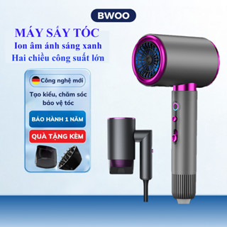 Máy sấy tóc tạo kiểu BWOO hai chiều nóng lạnh 3 cấp độ sấy công suất 2400W chăm sóc bảo vệ tóc