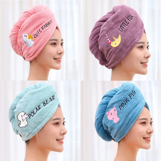 (thanh lý) Khăn ủ tóc - Khăn quấn tóc gội đầu cao cấp, vải cotton mềm mại mũ chuyên dụng cho salon [ M403 ]