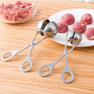 Muôi nặn thịt viên, dụng cụ làm món mọc, chả viên chất liệu inox cao cấp