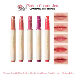 [Date 1/2026] Son Dưỡng Môi Bấm Có Màu Nature Republic Honey Melting Balm