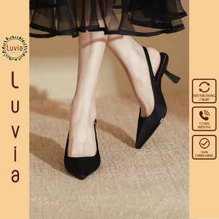 Giày cao gót 7 phân slingback gót nhọn mũi sục thời trang hiện đại Luvia 104CG
