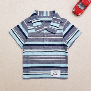 Áo thun nam cotton có cổ đức bé trai 25-38kg Liti Baby - Dzung