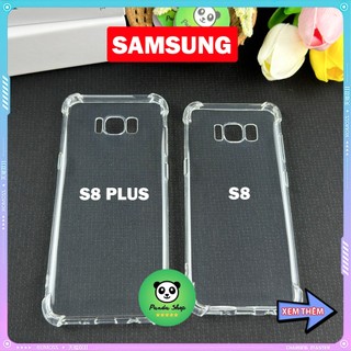 Ốp Samsung S8 / S8 PLUS Bảo Vệ Cam, Chống Sốc, Trong Suốt, Silicon