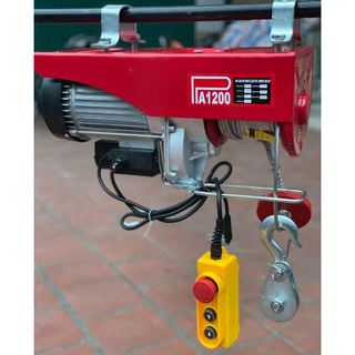 Tời điện pa1200,máy tời treo 1200kg cáp dài 20 mét móc đôi
