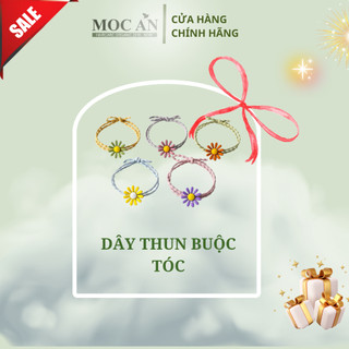 Dbt. dây thun cột tóc 3 dây hạt trân châu trắng