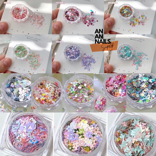 Nhũ ẩn mix phong cách hàn trang trí móng, phụ kiện nail an an nail