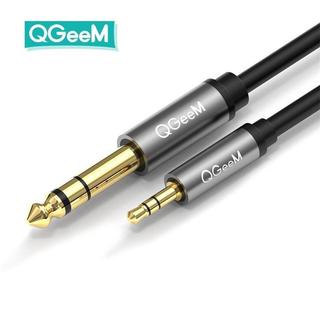 Dây cáp âm thanh aux 3.5mm đến 6.5mm cho điện thoại pc dvd chất lượng âm thanh hi-fi qgeem