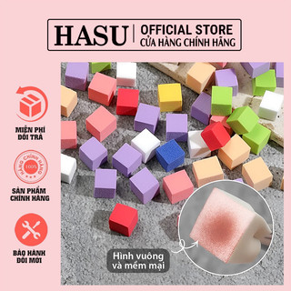Set mút vuông dặm ombre mix nhiều màu - mút dặm ombre móng chuyên dụng - mút vuông mini dặm ombre