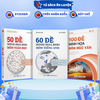 Sách- 50 Bộ Đề Minh Họa Khối D01 Toán- Văn- Anh-  Bản Cập Nhật Ôn Thi THPT Quốc Gia Năm 2024