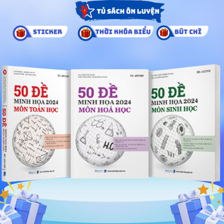 Sách- 50 Bộ Đề Minh Họa Khối B Toán- Hóa- Sinh-  Bản Cập Nhật Ôn Thi THPT Quốc Gia Năm 2024