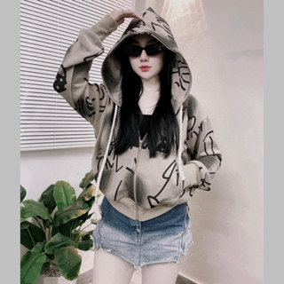 Áo Khoác in hình trendy, áo khoác kiểu, thun da cá [HangFinShop] Nữ