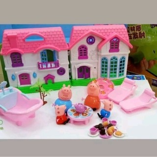 đồ chơi gia đình heo peppa và đồ bác sĩ xinh xắn đáng yêu