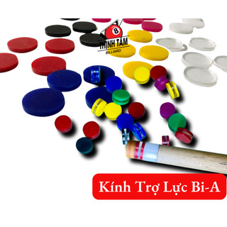 Kính trợ lực đầu cơ bida - đầu tẩy bi-a bảo vệ phíp đủ màu