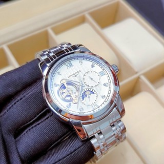 Đồng Hồ Cơ Nam Longines JAPAN WATCH Lộ Máy Chạy Full 6 Kim Sang Trọng Chống Nước