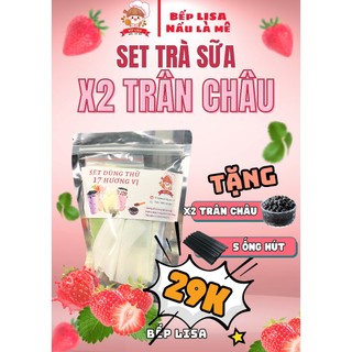 SET TRÀ SỮA NHÀ NẤU 12 VỊ, MUA 1 SET BẤT KỲ TẶNG CHAI GẤU, TRÂN CHÂU, TÚI LỌC TRÀ , MUA 1 ĐƯỢC 3