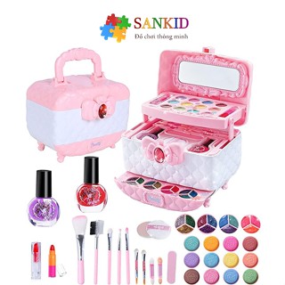 Đồ chơi trang điểm cho bé Sankid, cốp trang điểm bé gái cao cấp, an toàn, dễ làm sạch