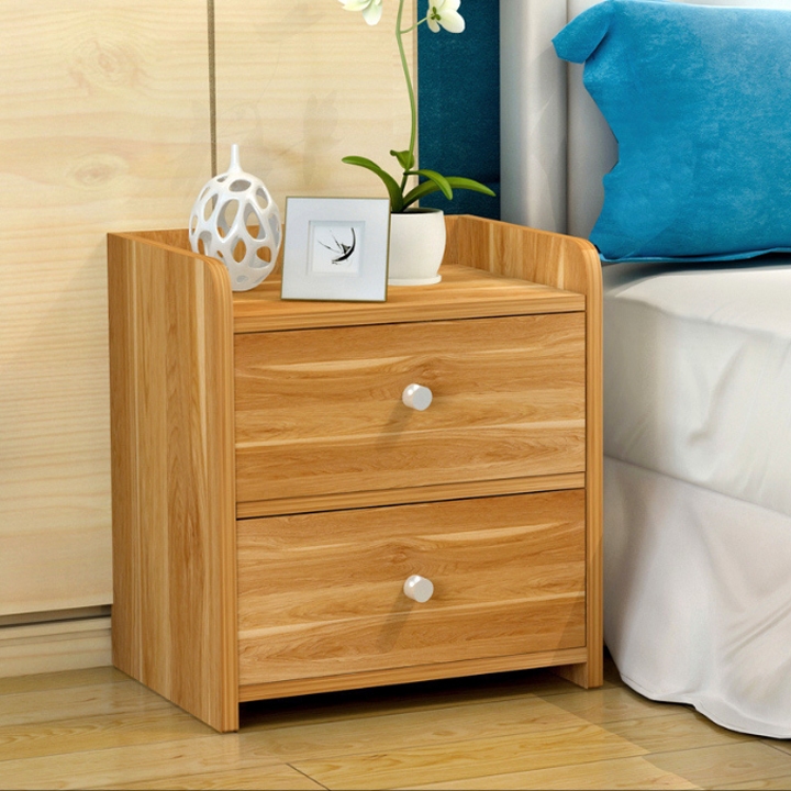 Tủ đầu giường SEADECOR màu vân gỗ 2 ngăn kích thước nhỏ gọn tiện dụng bền đẹp, phù hợp trong không gian phòng ngủ