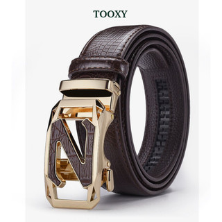 Thắt Lưng Nam Da Mềm Mặt Hợp Kim Chữ Z Khóa Tự Động Không Rỉ, Dây Nịt Nam Cao Cấp Sang Trọng TL71