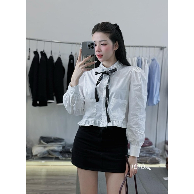 Sơ Mi Ren Cổ Ngọc Miuiu