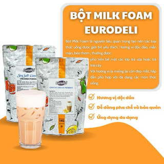 Bột milk foam tạo màng sữa PHÔ MAI / MUỐI BIỂN Eurodeli 50g