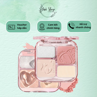  Tạo Khối Highlight Phấn Má Hồng VEECCI bắt sáng 4trong1 Sắc Tông Nude Tự Nhiên 9g 