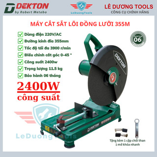 Máy cắt sắt bàn 355mm công suất 2400w - chính hãng dekton - bảo hành 6 tháng