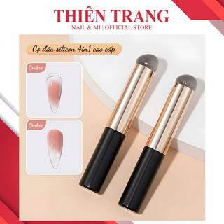 Cọ Đa năng đầu tròn _ Cọ dặm bằng silicon tròn có tính đàn hồi _ Dặm môi dẶm omber nail