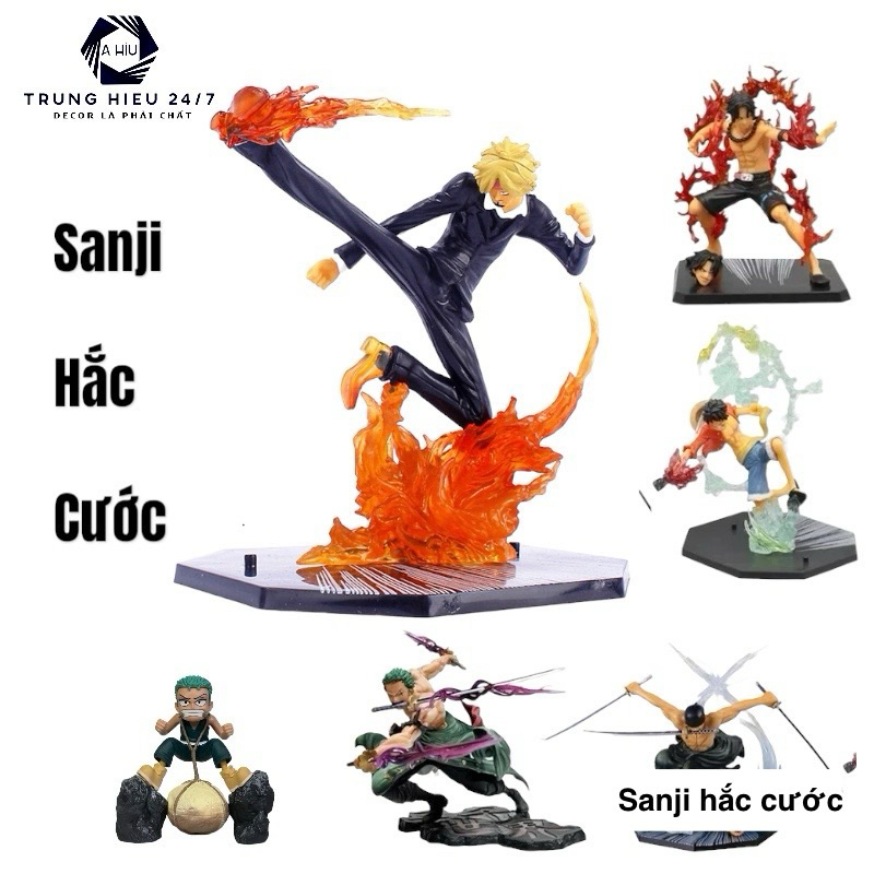 MÔ HÌNH LUFFY , Sanji, zoro ONE PIECE gear 2 ĐỒ CHƠI ĐẢO HẢI TẶC  onepiece