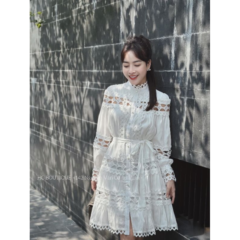 Váy  thô lụa trắng xinh xỉu