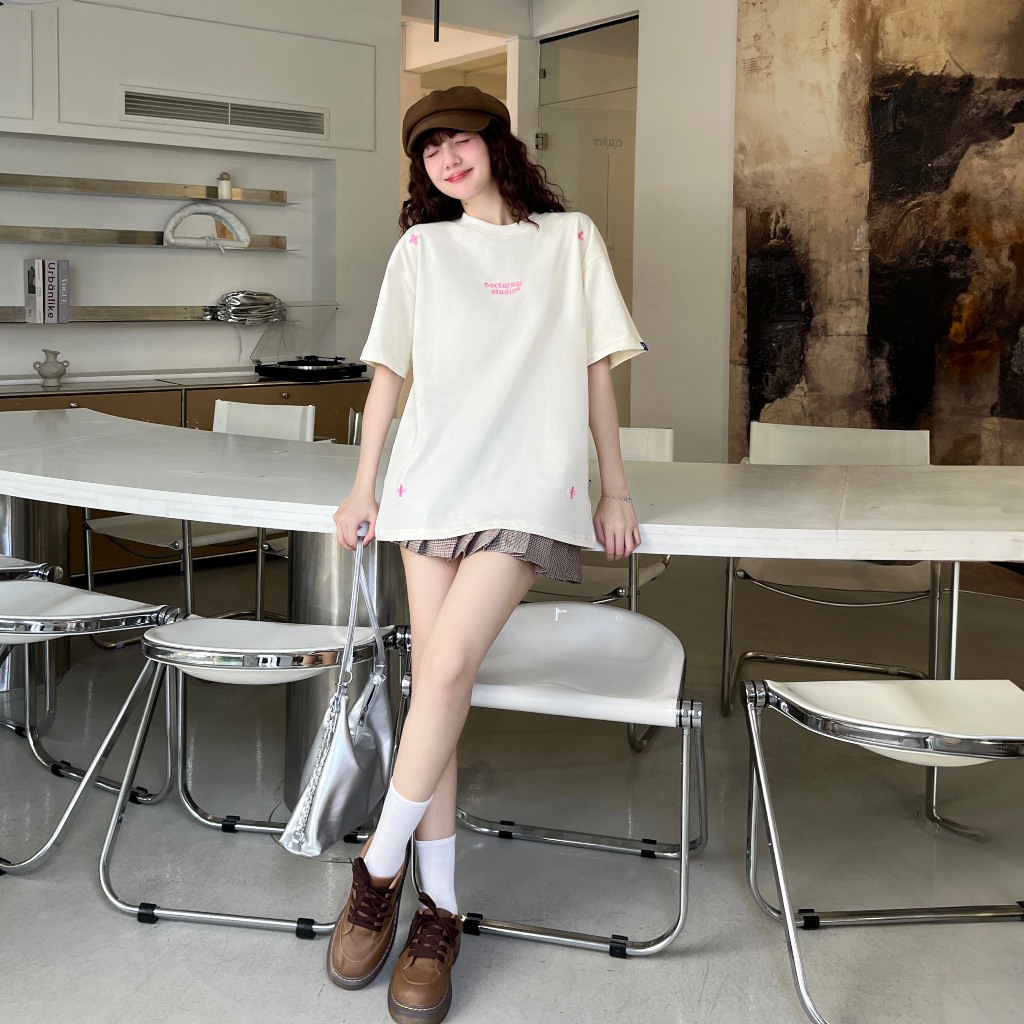 Áo Thun Thêu NOCTURNAL Plus Tee Cotton 100% Unisex Nam Nữ Form Rộng Tay Lỡ Oversize Local Brand | BigBuy360 - bigbuy360.vn