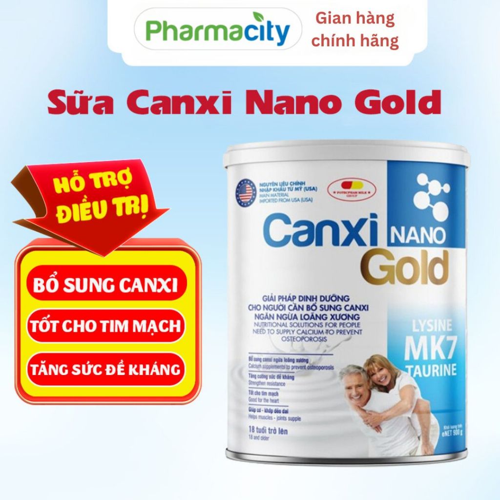 Sữa Bột CanXi Nano Gold Hộp 400 Gram Bổ sung Canxi-Hỗ Trợ Xương Khớp Japa Kids