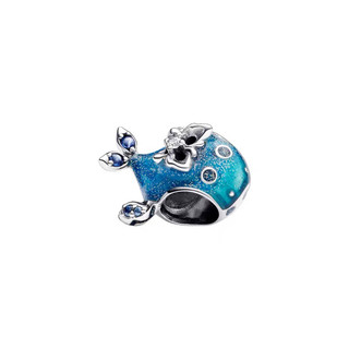 Charm pan ale con cá heo bạc s925 thuần khiết hàng cao cấp