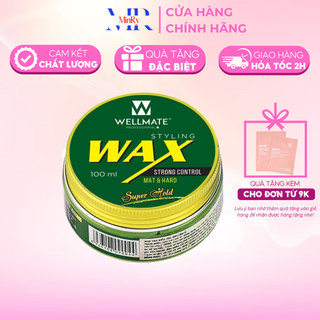 Wax vuốt tóc nam Wellmate Styling Strong Control 100ml, giữ nếp, tạo kiểu tóc, giảm xơ tóc | HAIRSHOP MINRY